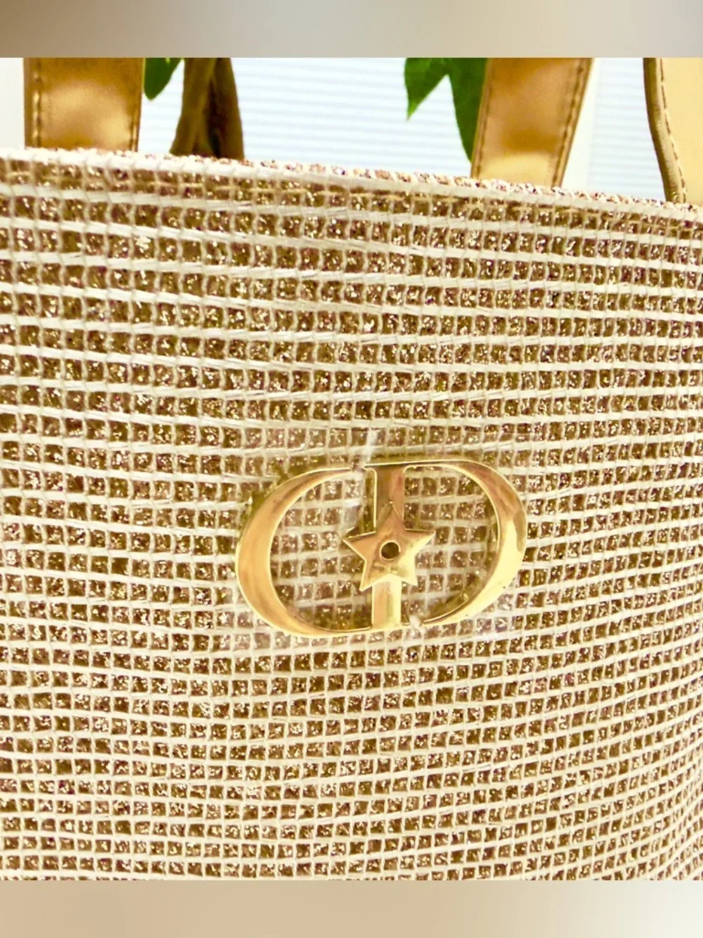 LAST 1- Dior Beauty Exclusive Gold Tote Bag